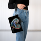 Love & Feelings - Sac «clutch» ou étui à maquillage en cuir végan Noir - Édition Limitée