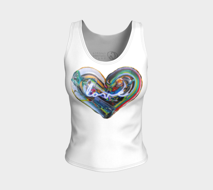 Love Camisole Ajustée Blanc (coupe classique)