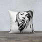 Divine Douceur - Housse de Coussin Logo Noir - Édition Limitée