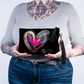 Love & Feelings - Sac «clutch» ou étui à maquillage en cuir végan Noir - Édition Limitée